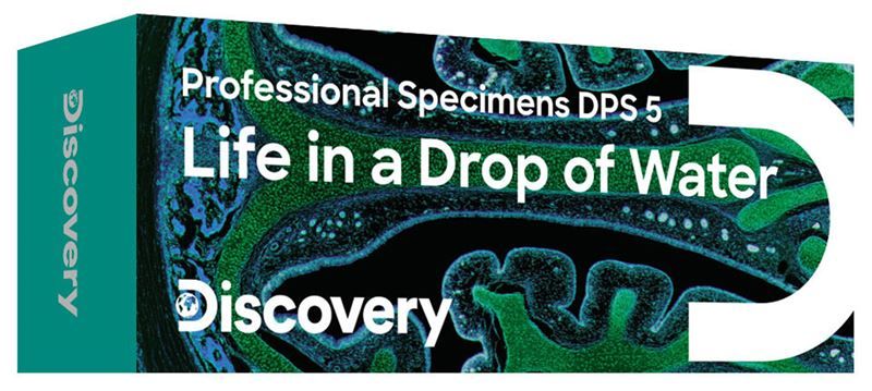 Sada mikropreparátů Levenhuk Discovery Prof DPS 5. „Život v kapce vody“