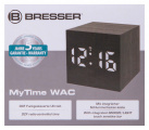 Stolní hodiny s budíkem Bresser MyTime WAC, černé