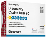 Dobíjecí náhlavní lupa Levenhuk Discovery Crafts DHR 20